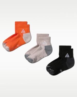NWT Nike ACG Kids Dri-FIT Everyday Elevated Crew Socks 3-Pack Size S (3Y-5Y)